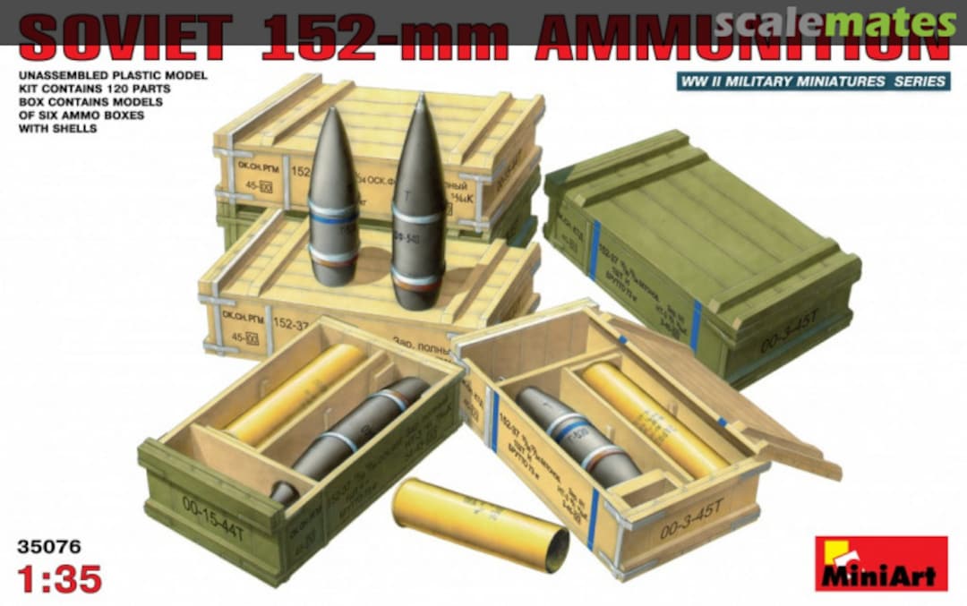 Boxart 152-mm Ammunition 35076 MiniArt