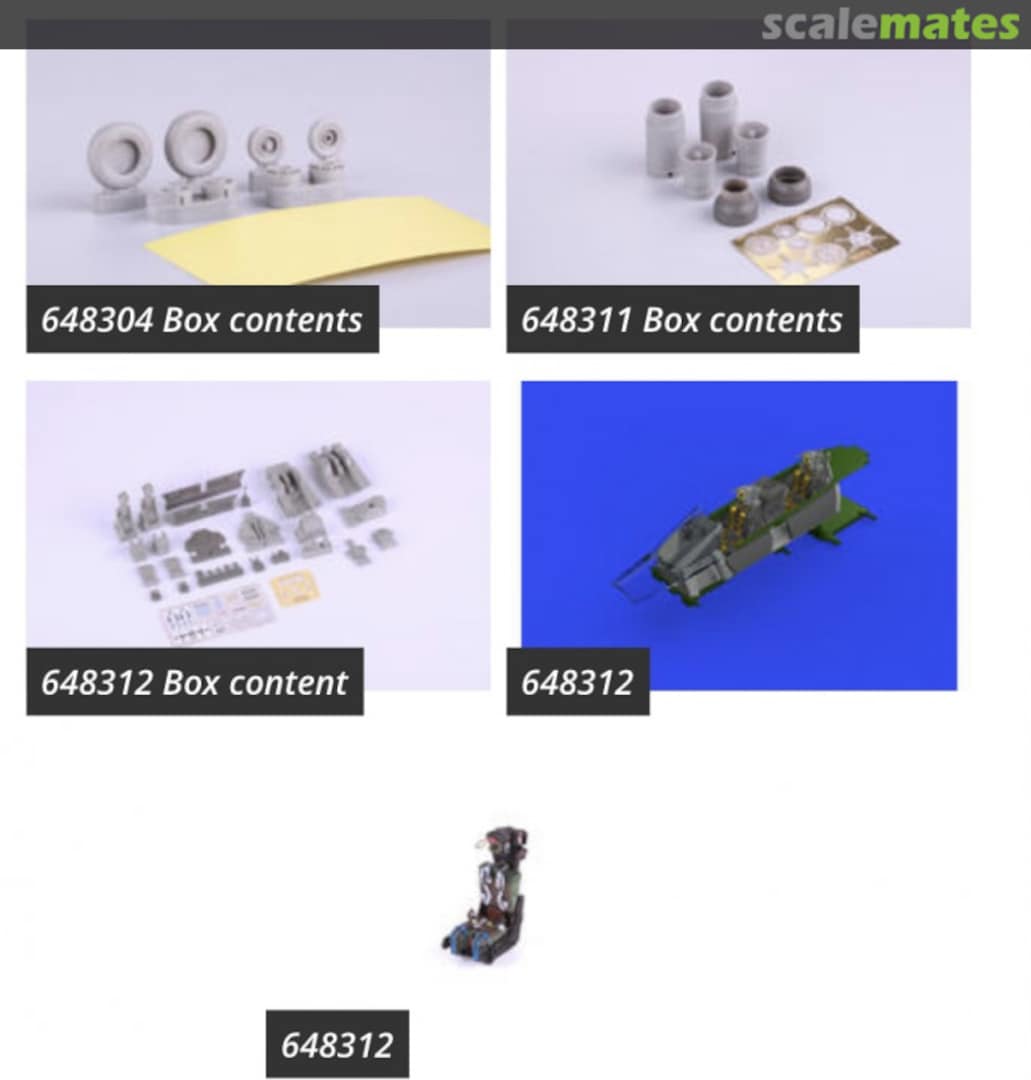 Contents F-14A w/ early wheels SIN64831 Eduard