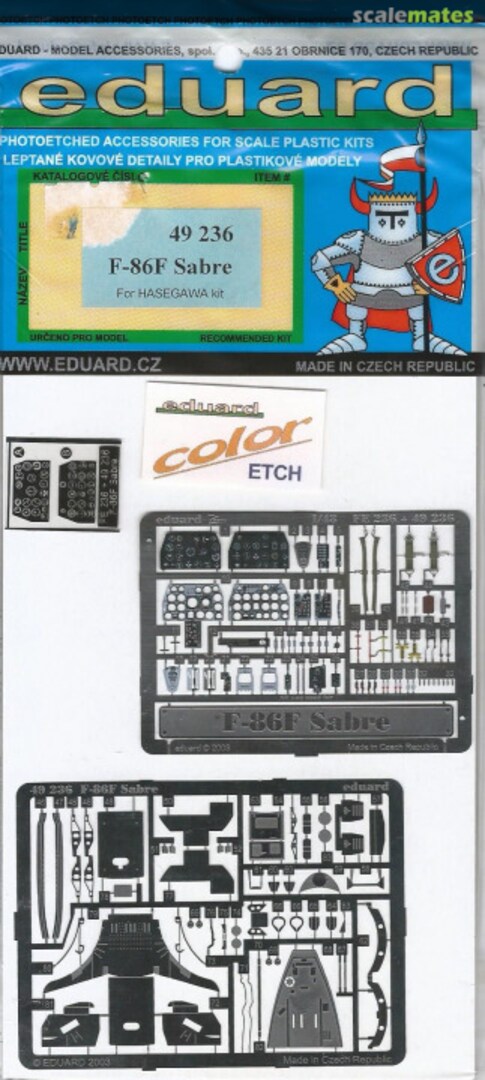 Contents F-86F Sabre 49236 Eduard