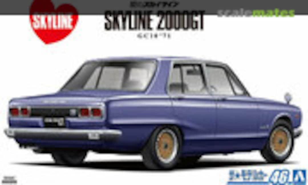 1:24 Nissan Skyline 2000GT GC10 '71 (Aoshima 058367)