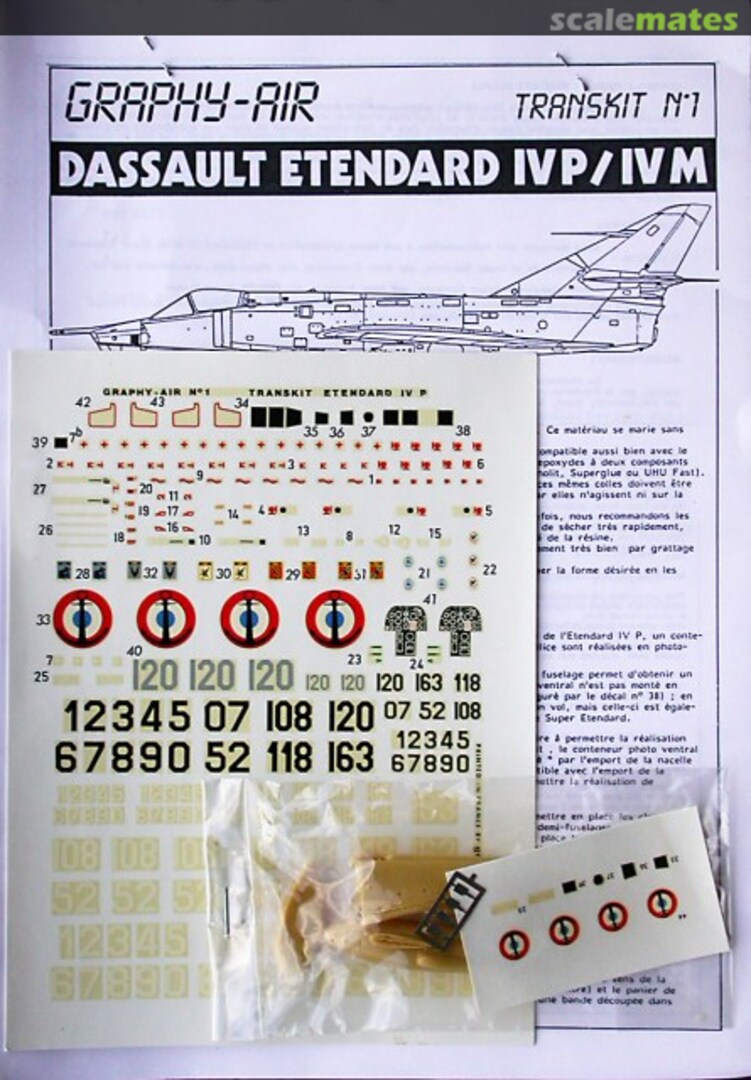 Boxart Dassault Etendard IVP / IVM Transkit N°1 Graphy-Air