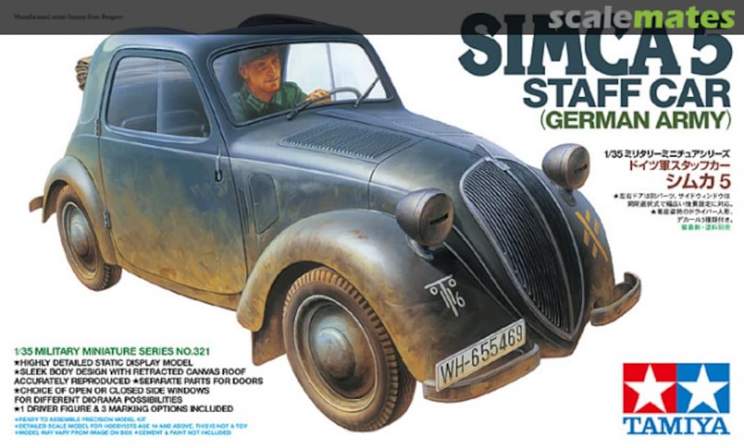 Boxart Simca 5 Staff Car 35321 Tamiya