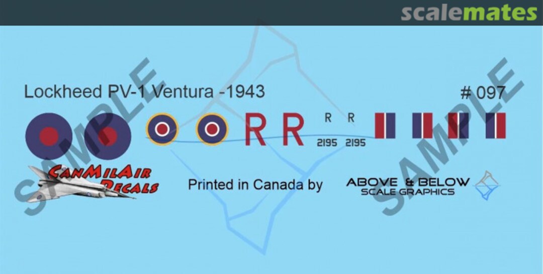 Boxart Lockheed PV-1 Ventura - 1943 097 Above & Below Graphics