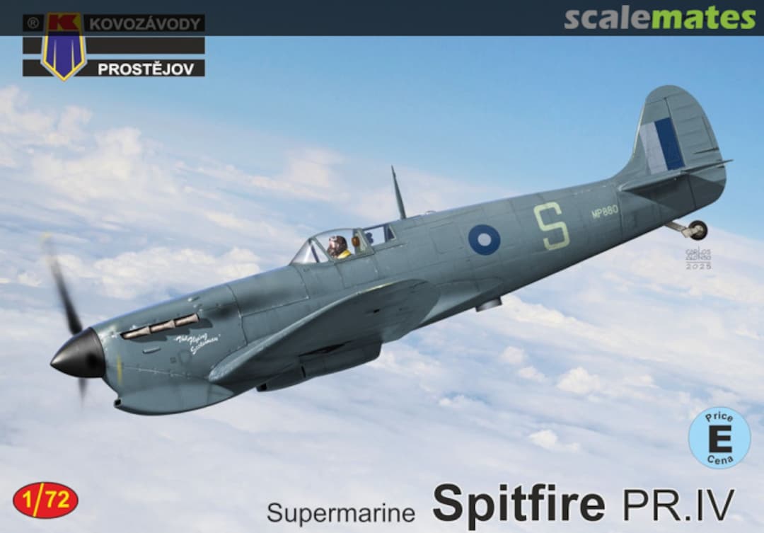 Boxart Supermarine Spitfire PR.Mk.IV KPM0500 Kovozávody Prostějov