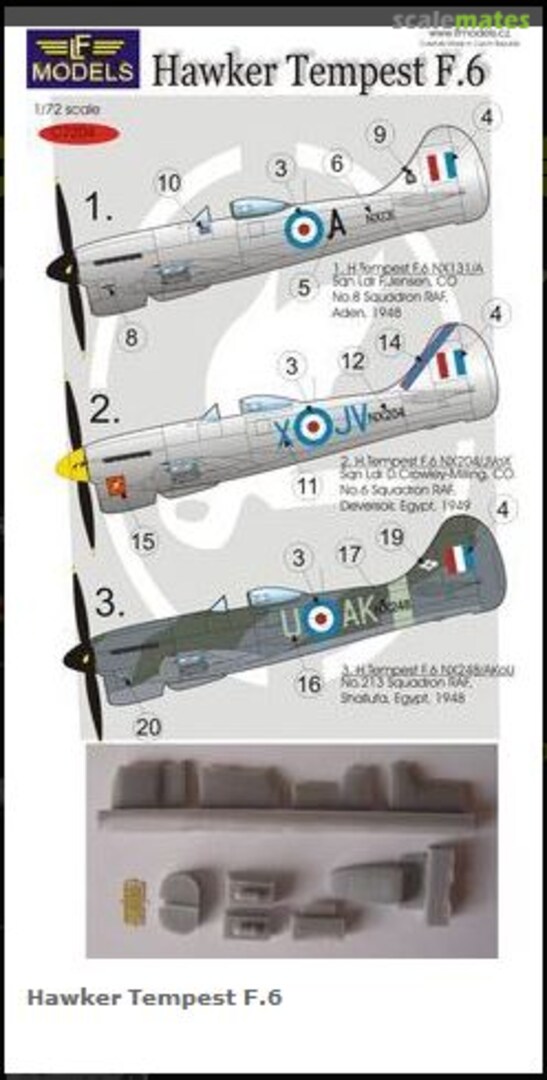 Boxart Hawker Tempest F.6 C7204 LF Models