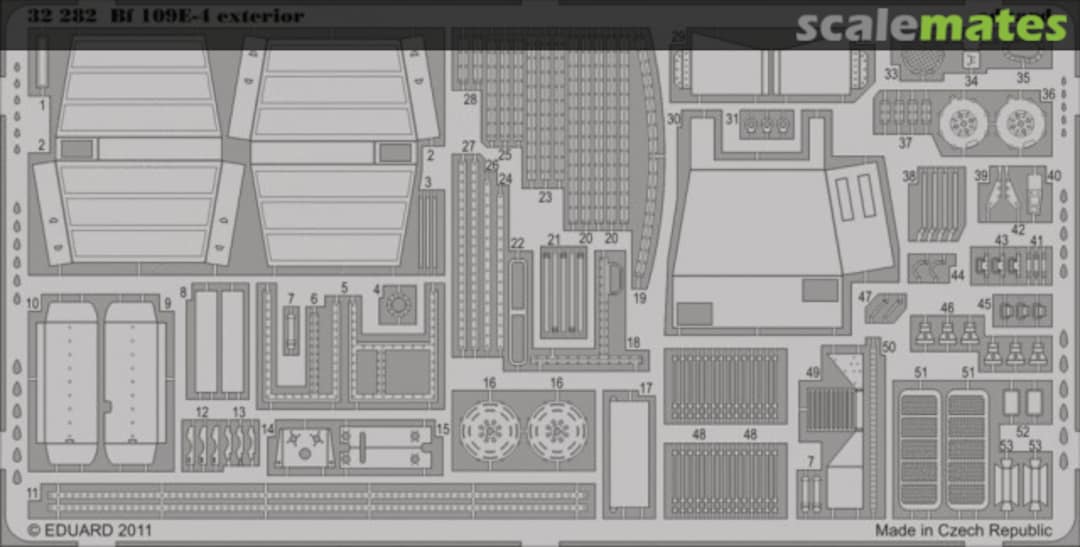 Boxart Messerschmitt Bf 109E-4 - PE Exterior Detail 32282 Eduard
