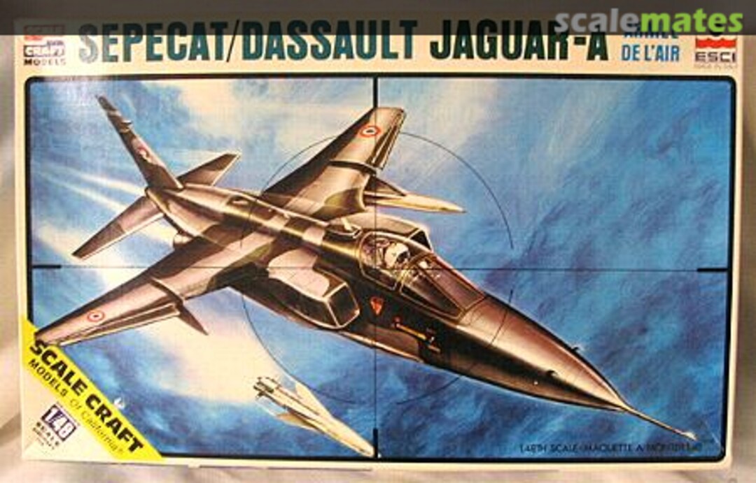 Boxart Sepecat/Dassault Jaguar-A Armee De L'Air 4036 ESCI/Scale Craft