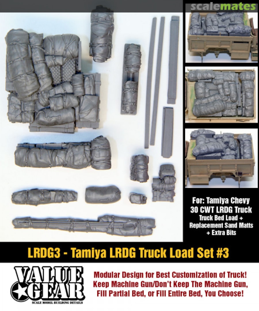 Boxart Long Range Desert Group Truck Loads Set #3 for Tamiya Chevy 30 CWT LRDG (15pcs) LRDG3 Value Gear