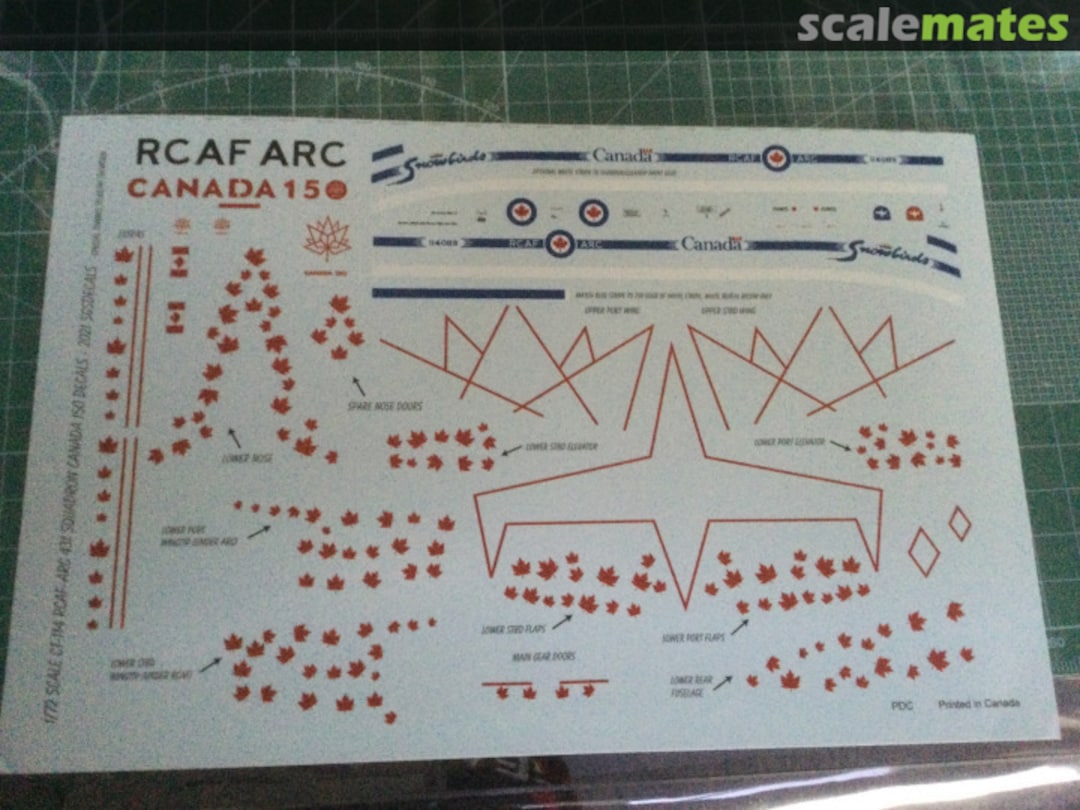 Boxart CT-114 RCAF-ARC 1 SGS Decals