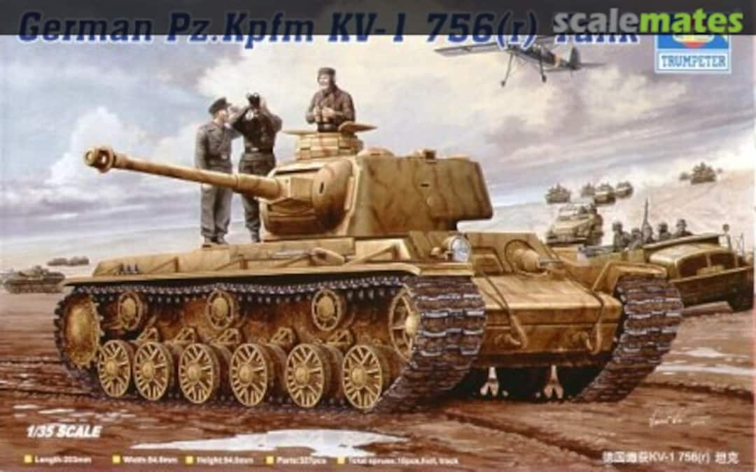 Boxart Pz.Kpfm KV-1 756 (r) 00366 Trumpeter