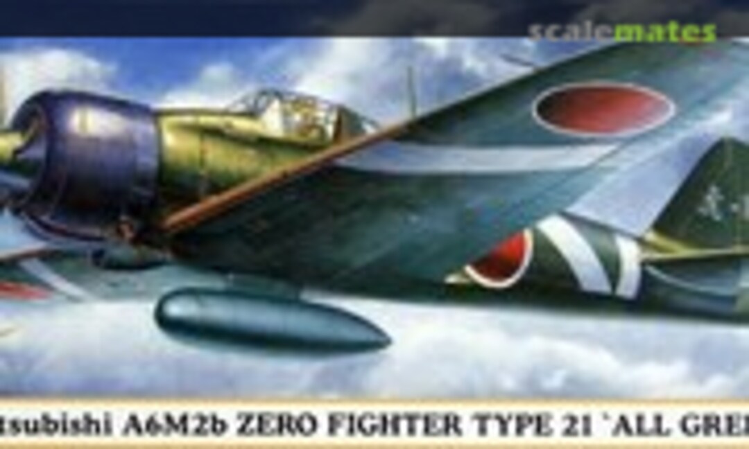 1:72 Mitsubishi A6M2b Zero Fighter Type 21 'All Green' (Hasegawa 00666)