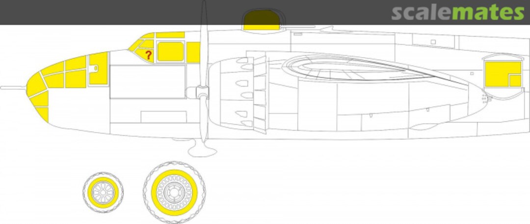 Boxart B-25J glazed nose HKM EX925 Eduard