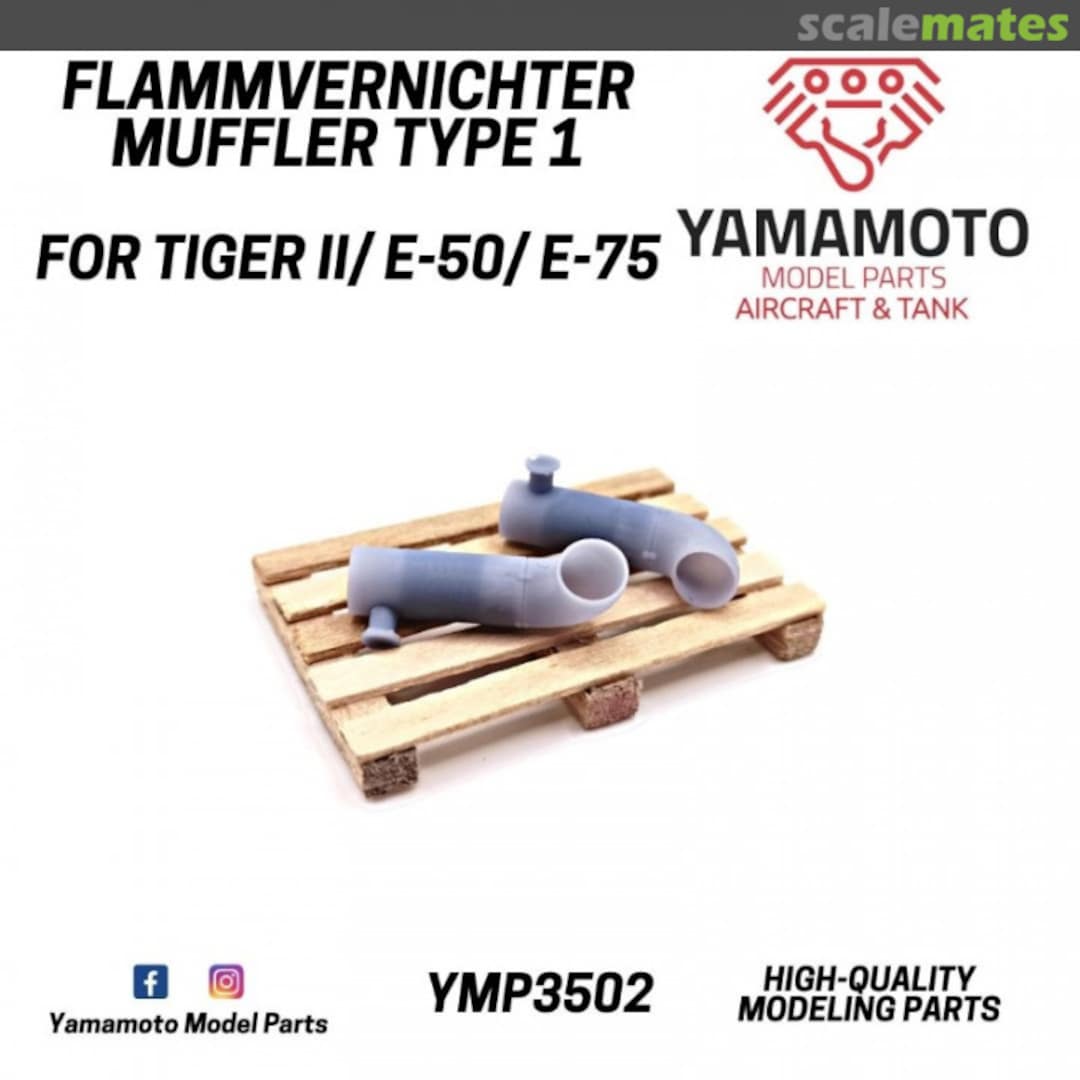 Boxart Flammvernichter Muffler Type 1 YMP3502 Yamamoto Model Parts