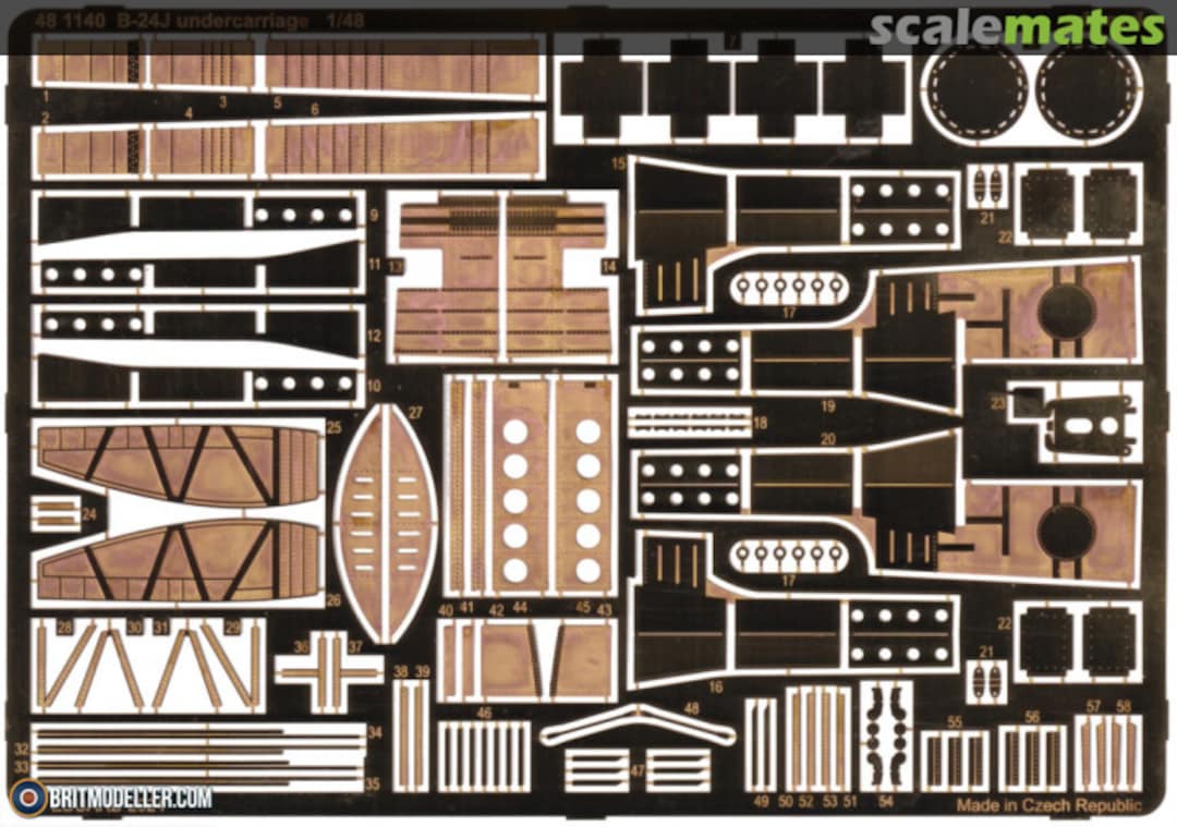 Boxart B-24J Undercarriage HOBBY BOSS 481140 Eduard