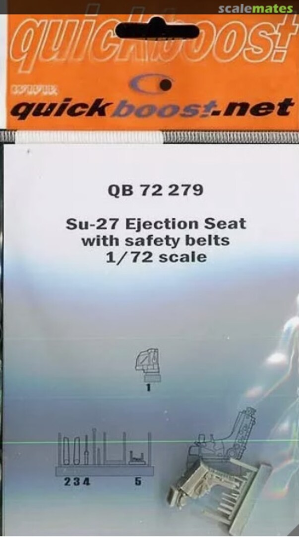 Contents Su-27 Flanker - Ejection Seat w/ Safety Belts QB 72 279 Quickboost