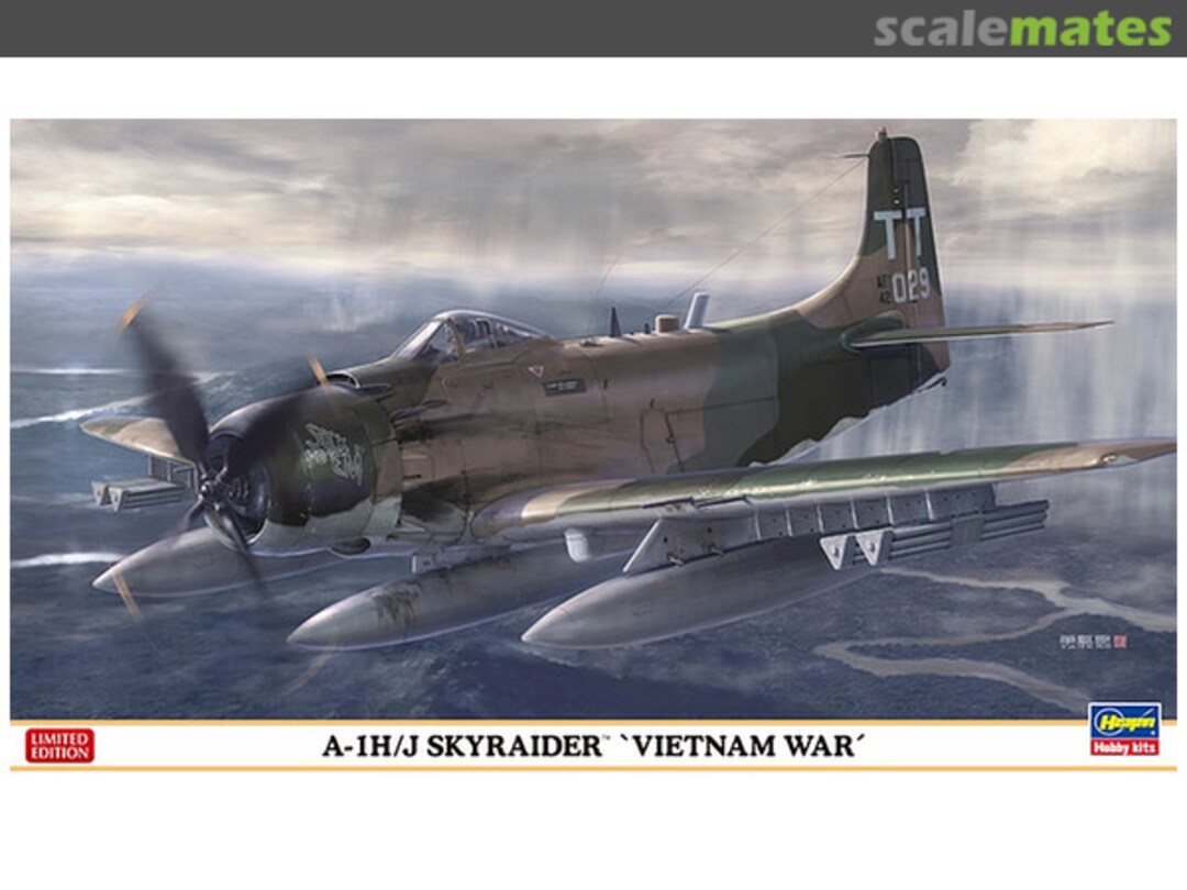 Boxart A-1H/J Skyraider `Vietnam War´ 02199 Hasegawa