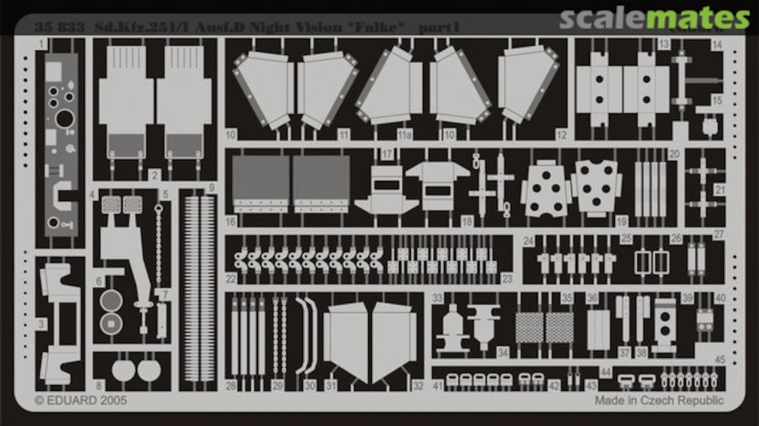 Boxart Sd.Kfz.251/1 Ausf.D Night Vision - Falke 35833 Eduard