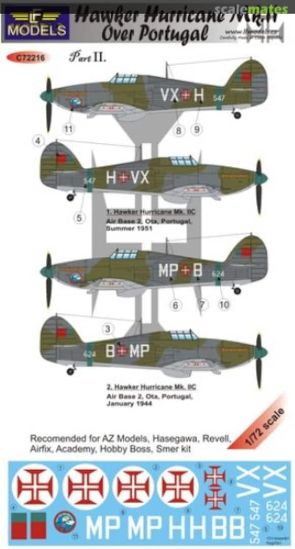 Boxart Hawker Hurricane Mk.II over Portugal Pt 2 C72216 LF Models