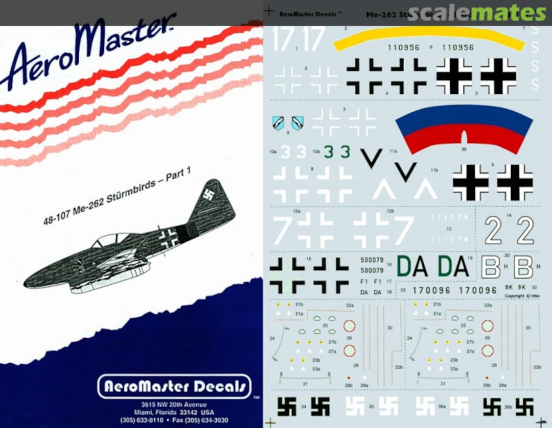 Boxart Me 262 Stürmbirds - Part 1 48-107 AeroMaster