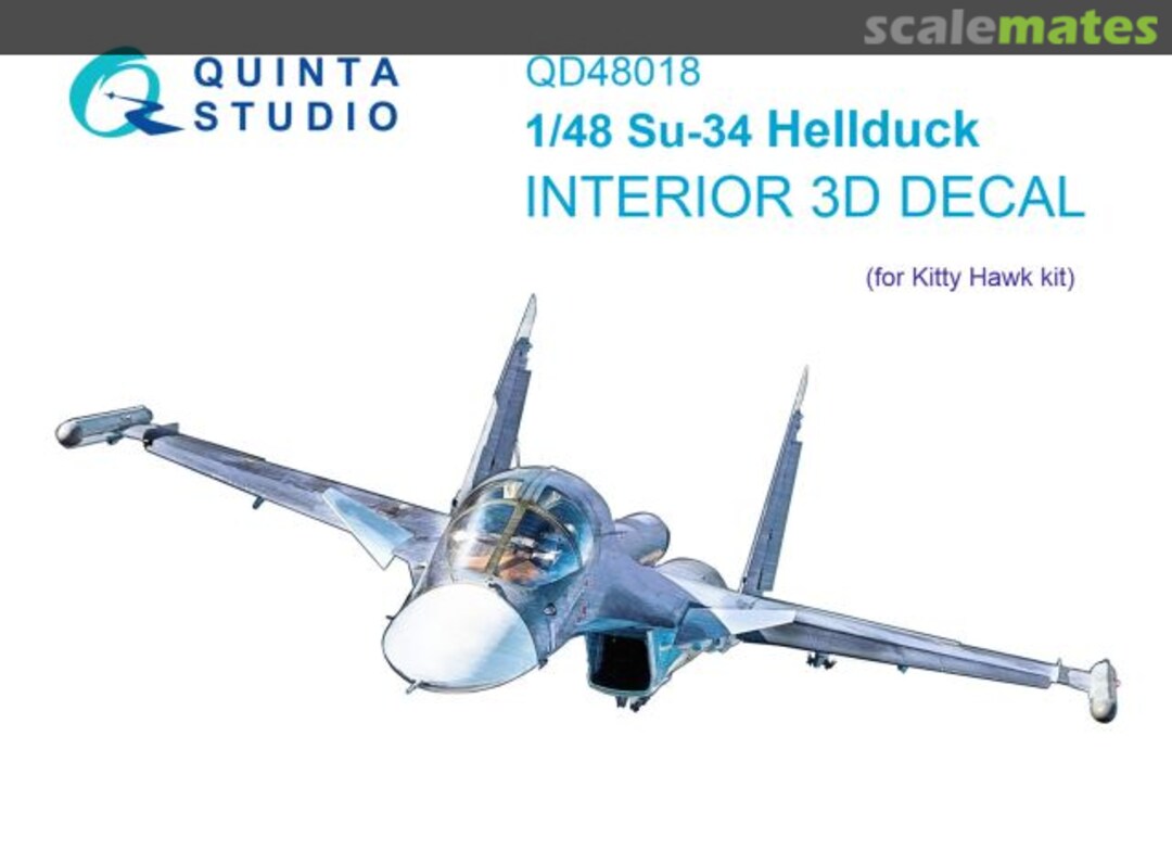 Boxart Su-34 Hellduck interior 3D decals QD48018 Quinta Studio