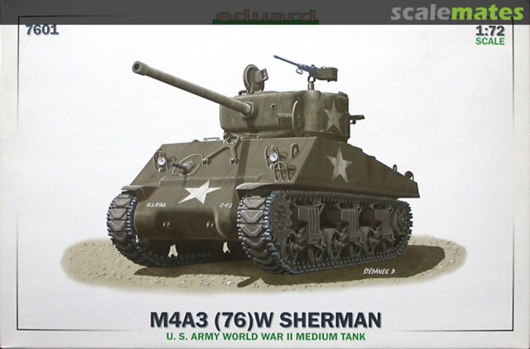 Boxart M4A3 (76)W Sherman 7601 Eduard