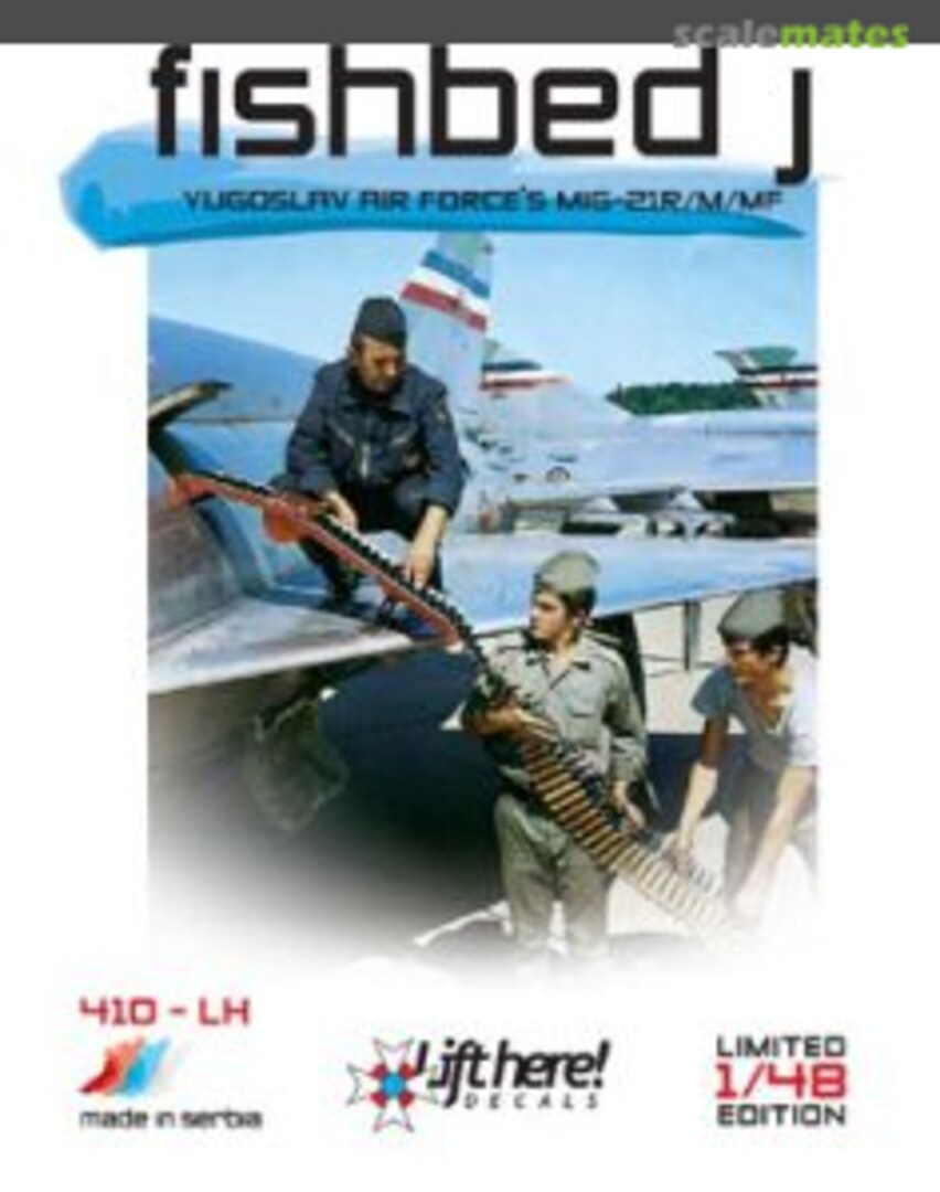 Boxart Fishbed J 410-LH Lift Here Decals