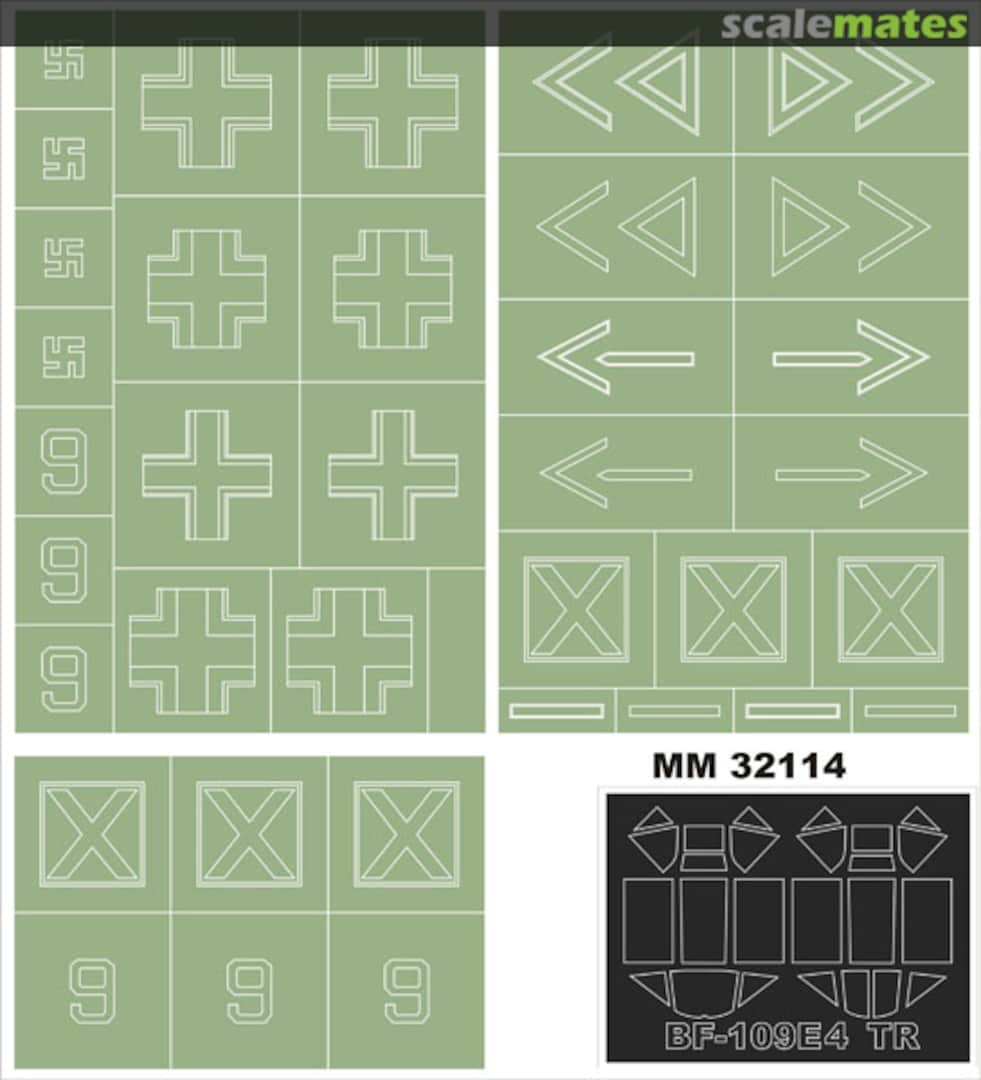 Boxart Bf 109E-4 MM32114 Montex