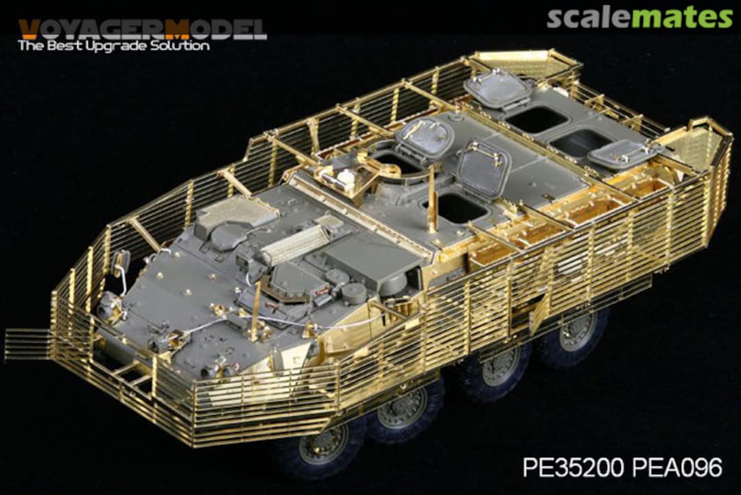 Boxart Stryker M1126 ICV w/Slat Armor Komplett-Set PE35200 Voyager Model