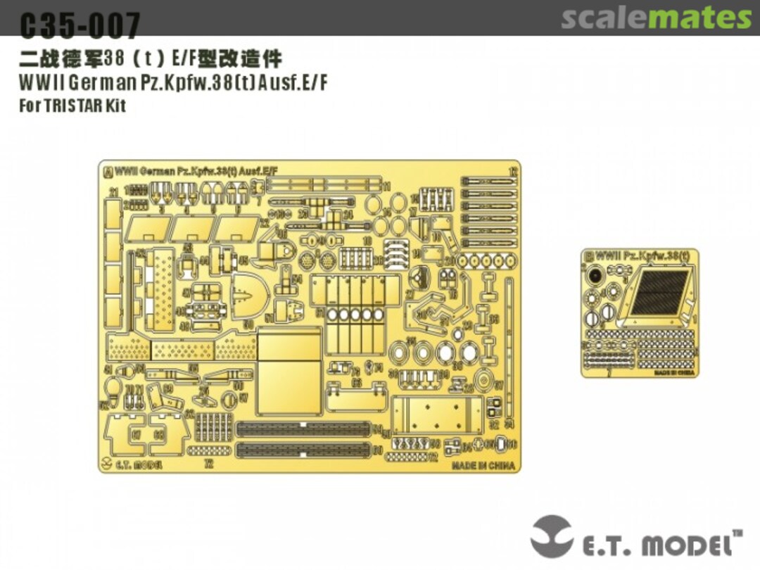 Boxart Pz.Kpfw.38(t) Ausf.E/F C35-007 E.T. Model