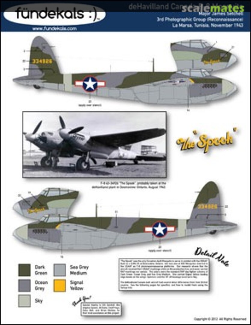 Boxart deHavilland Canada F-8 Mosquito ? fündekals