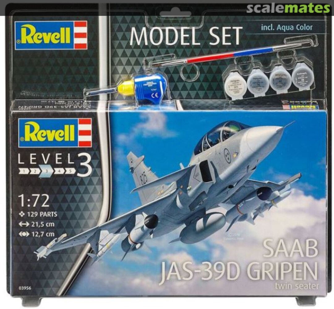 Boxart Saab JAS-39D Gripen twin seater 63956 Revell