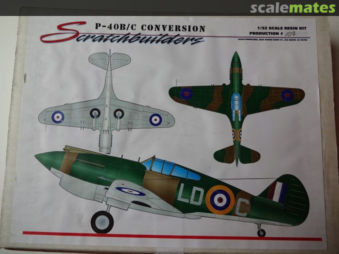 Boxart P-40B/C Conversion 99002 Scratchbuilders