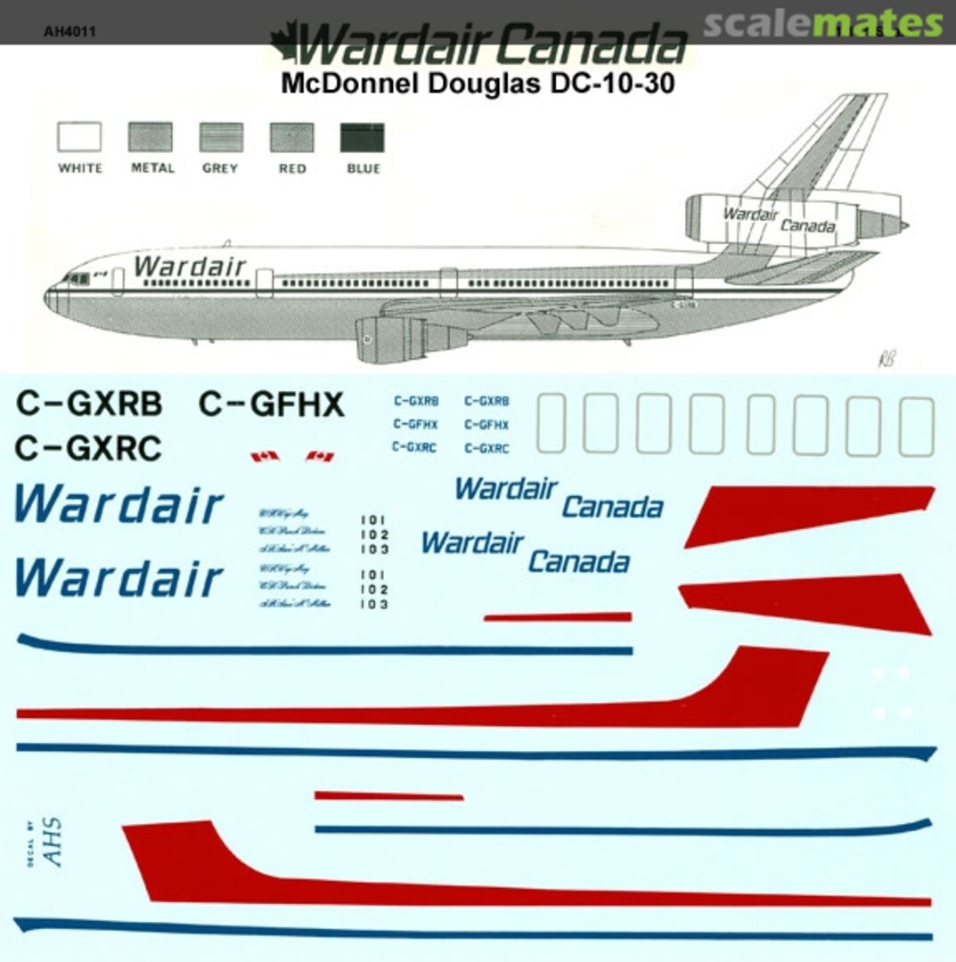 Boxart McDonnell Douglas DC-10-30 AHS4011 Airline Hobby Supplies