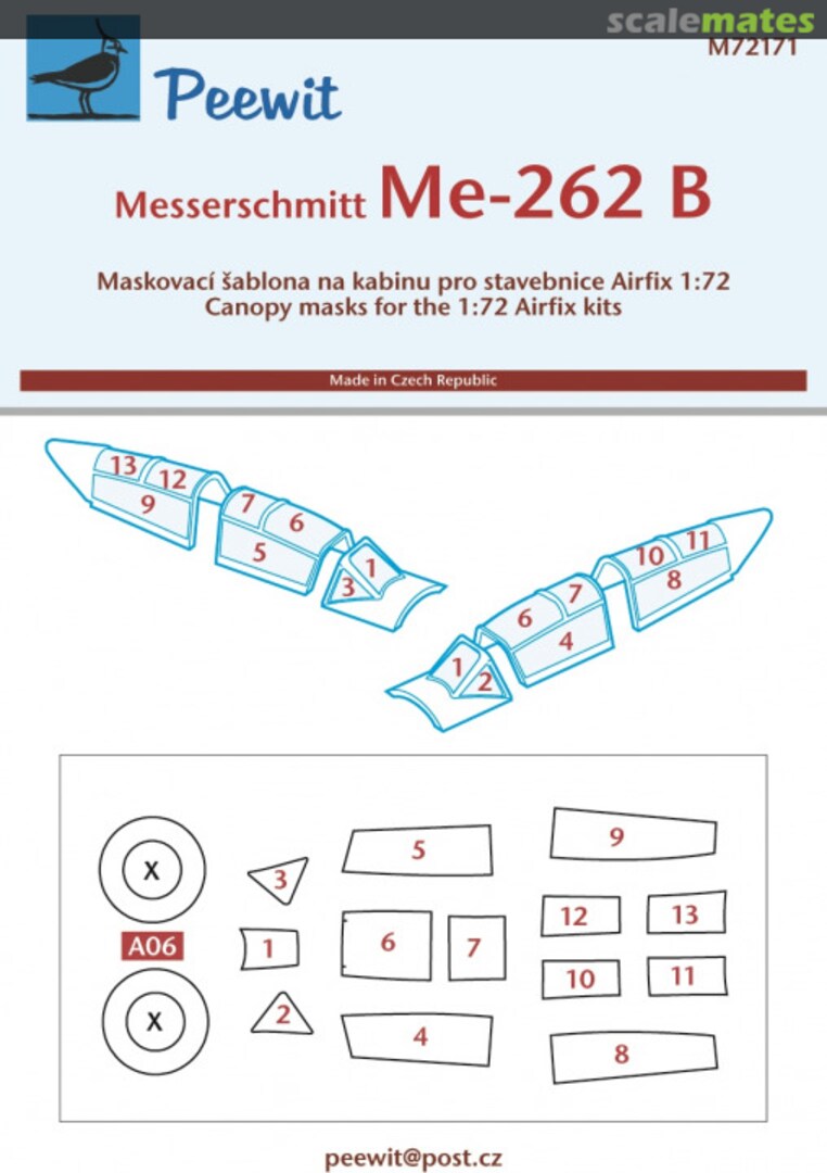 Boxart Messerschmitt Me-262B M72171 Peewit