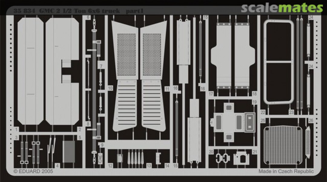Boxart GMC 2 1/2 Ton 6x6 truck 35834 Eduard