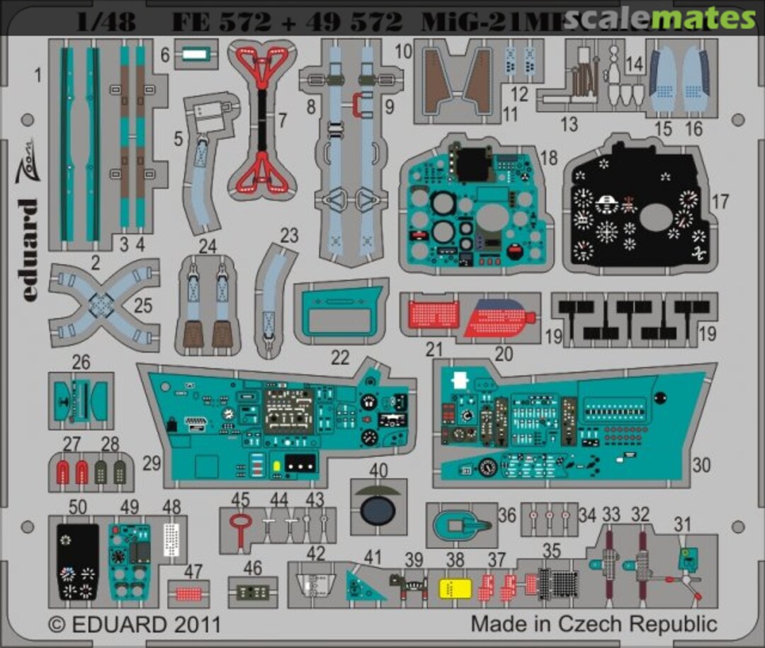 Boxart MiG-21MFN interior S.A. 49572 Eduard