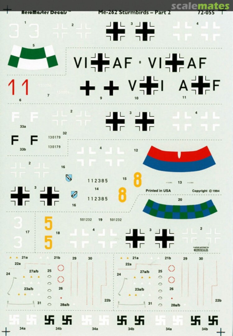 Boxart Me 262 Stürmbirds - Part 2 72-055C AeroMaster