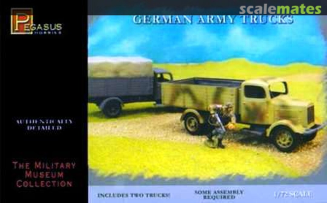 Boxart German Army Trucks 7610 Pegasus Hobbies