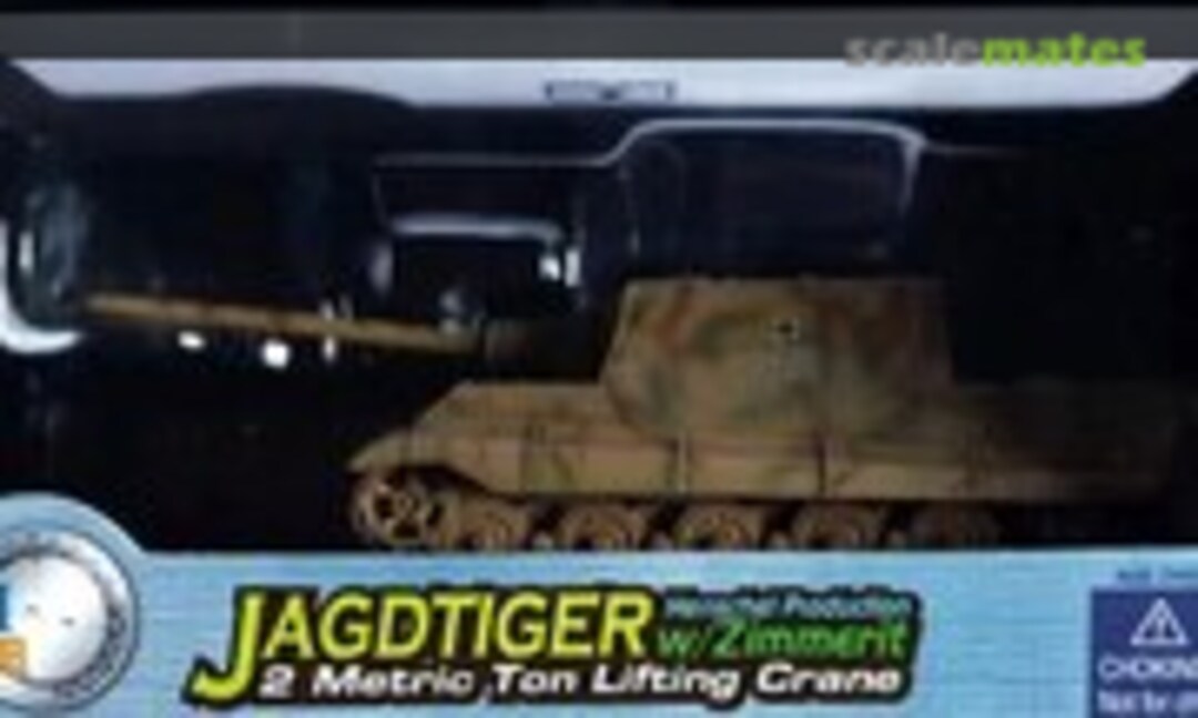 1:72 Jagdtiger Henschel Production w/Zimmerit, 2 Metric Ton Lifting Crane (Dragon Armor 60267)