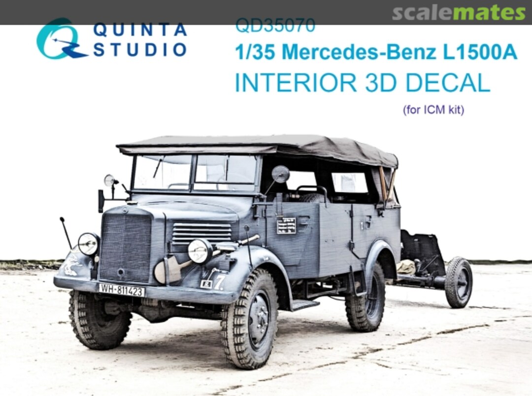 Boxart Mercedes-Benz L1500A interior 3D decals QD35070 Quinta Studio