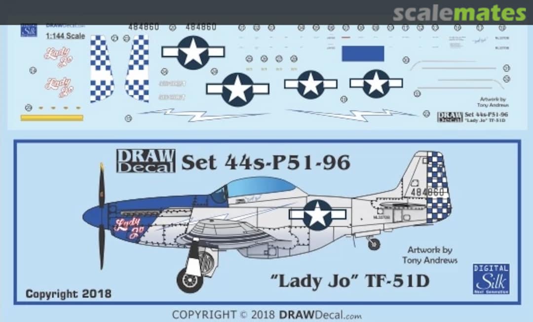 Boxart “Lady Jo” TF-51D 44-P51-96 Draw Decal