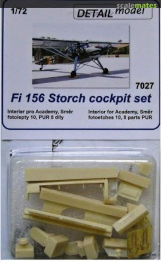 Boxart Fi 156 Storch cockpit set 7027 DETAIL model