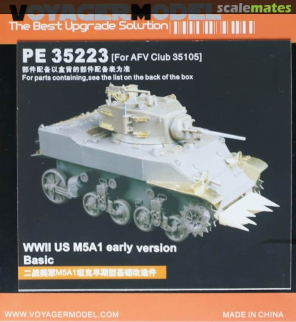 Boxart M5A1 Stuart early version PE35223 Voyager Model