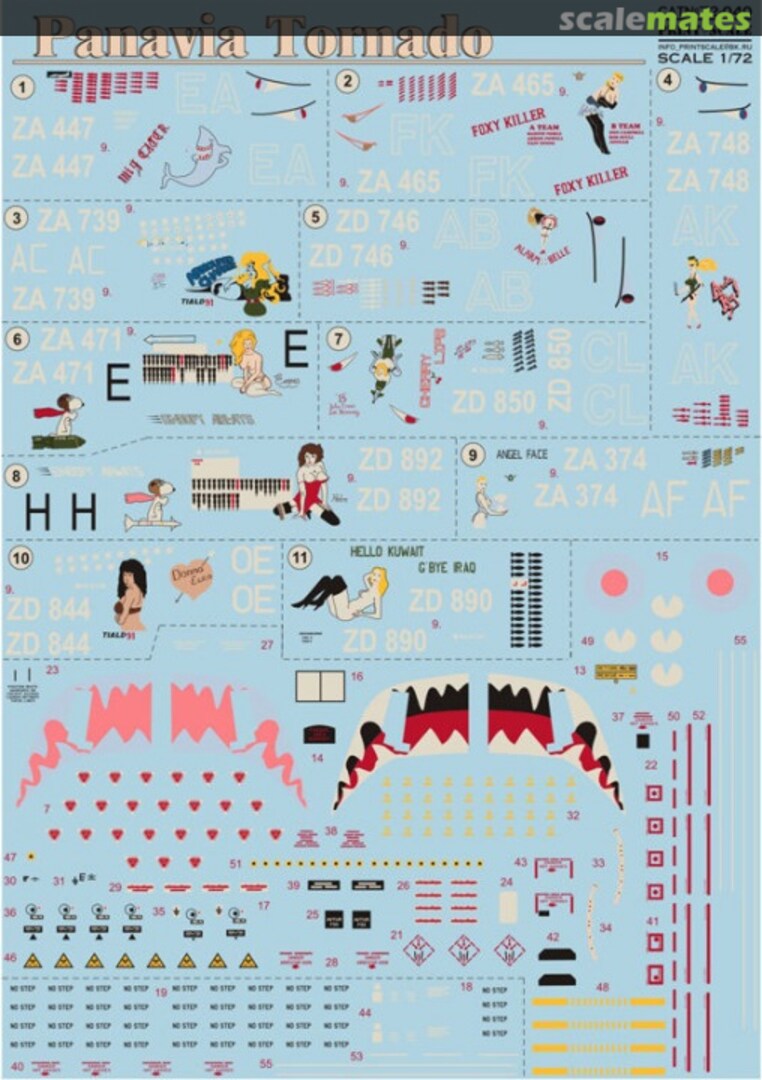 Boxart Panavia Tornado 72-040 Print Scale