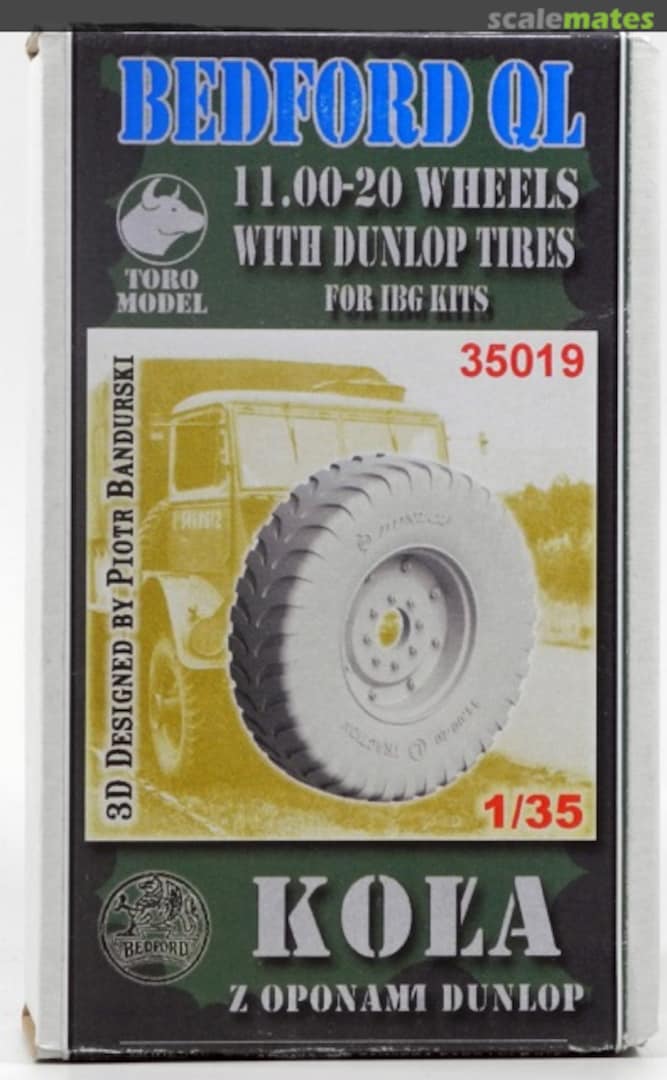 Boxart 11.00-20 Wheels with Dunlop Tires 35019 ToRo Model