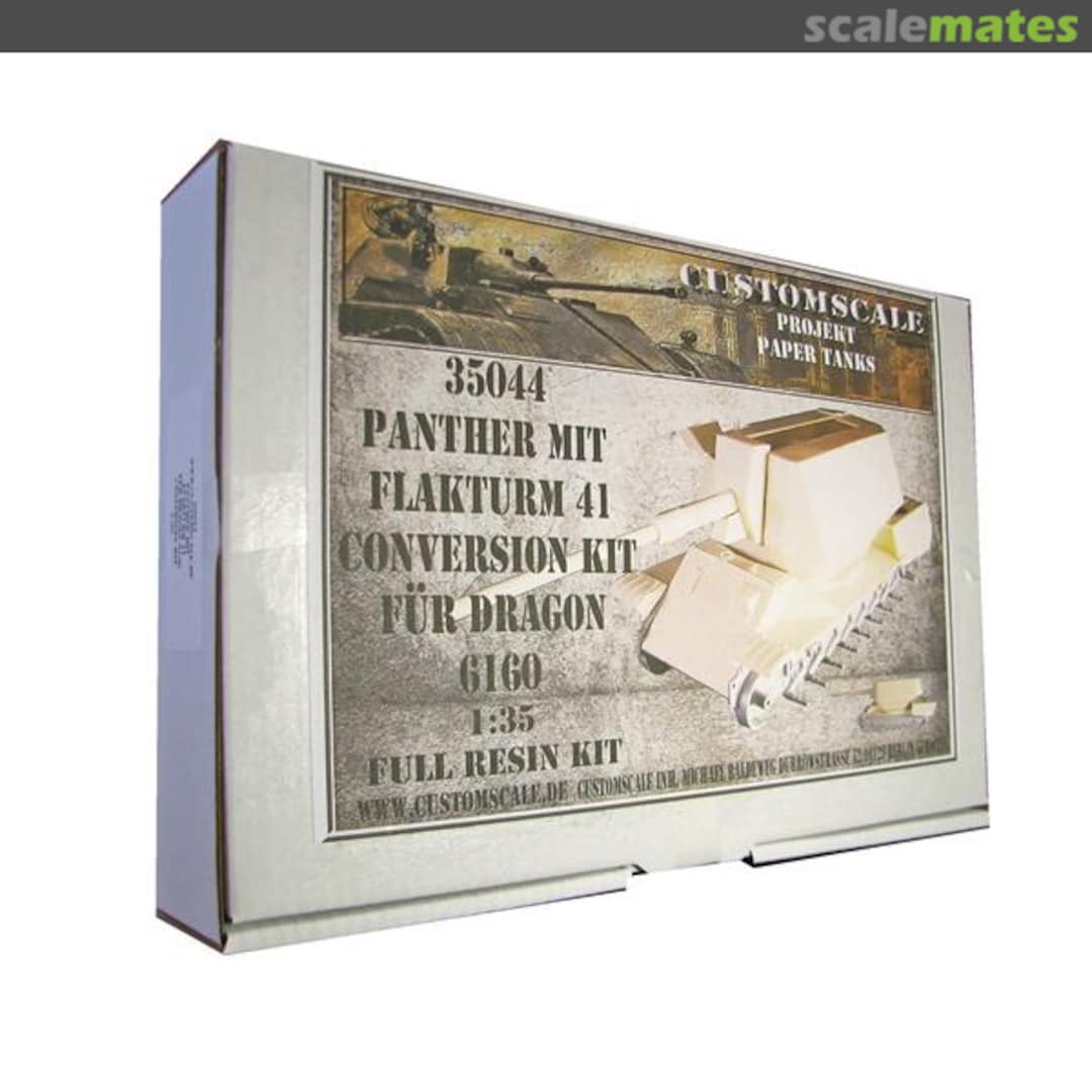 Boxart Panther mit Flakturm 41 35044 Custom-Scale