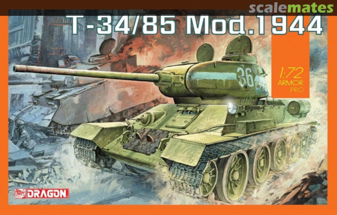 Boxart T-34/85 Mod.1944 7556 Dragon