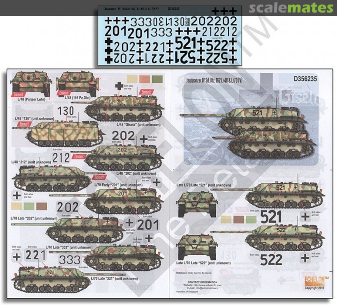 Boxart Jagdpanzer IV Sd.Kfz.162 L/48 & L/70 (V) D356235 Echelon Fine Details