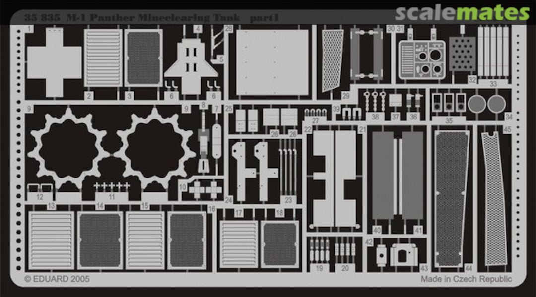 Boxart M1 Panther Mineclearing Tank 35835 Eduard