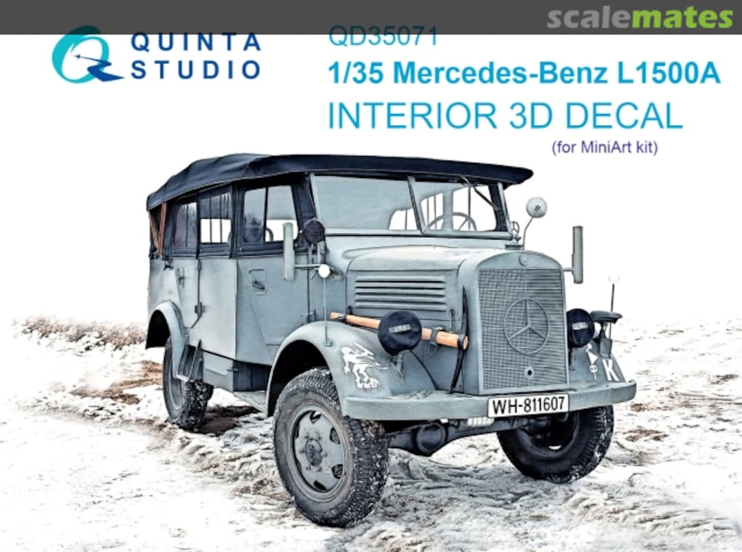 Boxart Mercedes-Benz L1500A interior 3D decals QD35071 Quinta Studio